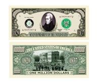 Andrew Jackson Million Dollar Bill 5 $2 50