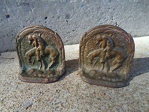 TV Props The Andy Griffith Show Native American Metal Bookends 2