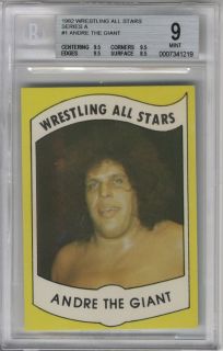 Andre The Giant 1982 Wrestling All Stars Series A 1 BGS 9 5 AWAY