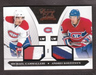 Mike Cammalleri Andrei Kostitsyn 2010 11 Luxury Suite Dual Patches 20 
