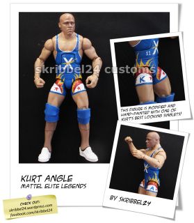 WWE custom Kurt Angle (TNA) Mattel Elite legends classic superstars 