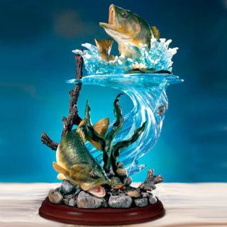 Anglers Glory Sculpture Bass Fishing Figurine Think Christmas Mint 