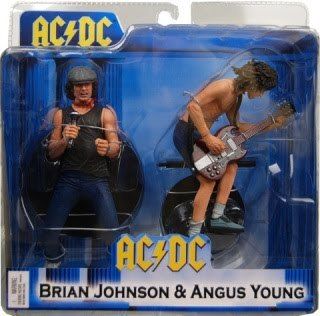 AC DC Brian Johnson and Angus Young NECA 7 Action Figure 2 Pack Set 