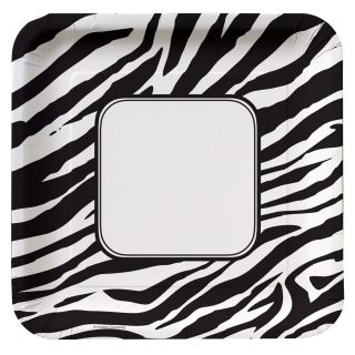 animal print zebra deep dish square dinner plates 8 includes 8 deep 