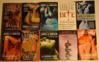 10 ANITA BLAKE Vampire Hunter Lot paperback books by LAURELL K 