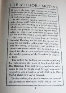 The Presidents Daughter by Nan Britton 1927 Harding