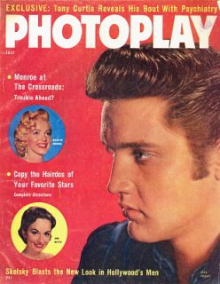   Presley cover Photoplay July 1959 Marilyn Monroe Ann Blyth Tony Curtis