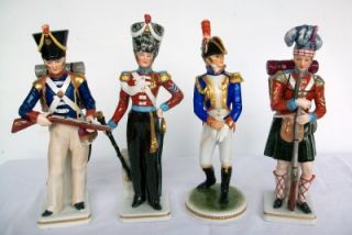 CONTINENTAL PORCELAIN FIGURE OF NAPOLEONIC? SOLDIER   FINE QUALITY