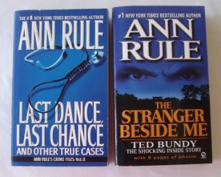 Lot of 5 Ann Rule True Crime Books Serial Killer Murder Ted Bundy No 