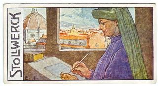 1908 Italian Art Cards Cellini Verrocchio Brunelleschi