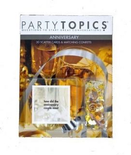New Anniversary Party Topics Conversation Starters 30 Scatter Cards 