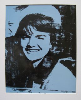 Andy Warhol Jackie Kennedy Matted Art Lithograph