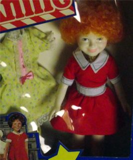 Vintage 1982 Collectible Movie Star Annie Doll w Party Dress 