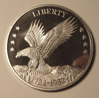 Anniversary 1782 1982 Liberty American Eagle Commemorative Proof Coin 