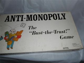 1973 Anti Monopoly Game Bust The Trust Ralph Anspach