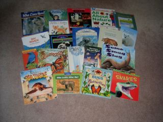 Lot of 20 Science Nature Animal Picture Books Children Teacher Lot HC 