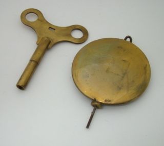 Antique Wall Clock Key Pendulum Set for Parts