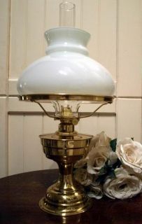 Antique Repro Brass Kerosene Oil Lamp Deco Second
