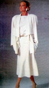 1387 Vogue JOHN ANTHONY Jacket & Skirt Pattern sz 14 UNCUT   1985