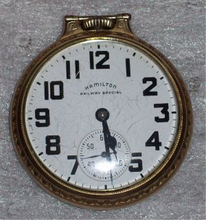 ANTIQUE Hamilton Railway Railroad Special 992B 21 Jeweled Pocket Watch 