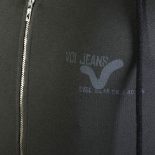 New mens Voi Jeans Antwerp Zip Through Designer Hoody Charcoal