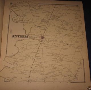 Antrim Township Franklin County PA Pennsylvania 1868 Plat Map