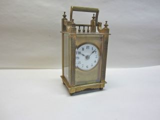 399 Boston Clock Co Carriage Clock Queen Ann C 1886