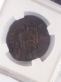RARE Syria Antioch AE30 of Otacilia Severa with Tyche Bust Reverse NGC 