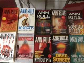Nice Lot of 10 All Ann Rule American True Crime Murder Serial Killers 