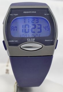 Mens New Pips Appetime by Seiko Periwinkle Iridescent Digital 
