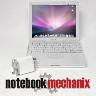 Apple iBook G4 12in 1 33GHz 512mb RAM 30gb HDD White Laptop OS X 10 5 