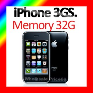 Brand New Unlocked Apple iPhone 3GS 32GB Black Any Mobile Phone NB4 