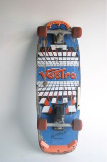 variflex vectra vintage 80s graphic skateboard deck