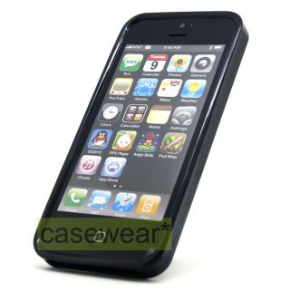Piano Black TPU Soft Gel Skin Case Cover for Apple iPhone 5 Accessory