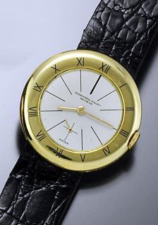 Vintage 18K Yellow Gold Signed Audemars Piquet Wrist Watch C 1960s 