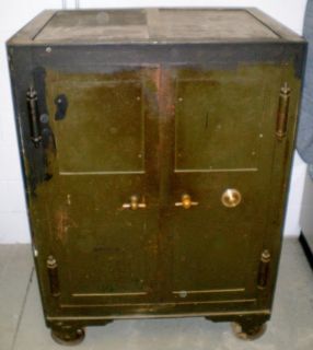 Old Antique 1863 Floor Safe Within A Safe Very RARE