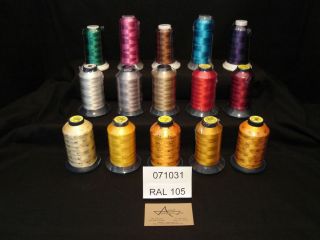 15 Cones 10 Robison Anton 5 Fufu Embroidery Thread RAL105