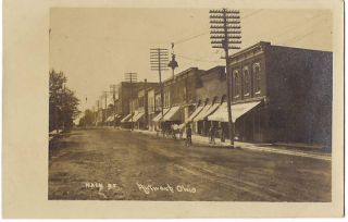 Antwerp Ohio Main Street Stores 1910 RPPC