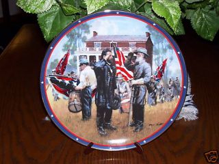 The American Cival War Grant Lee at Appomattox Plate