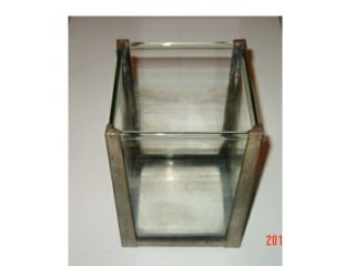 Vintage RARE Tank Aquarium Fish Glass Metal Frame