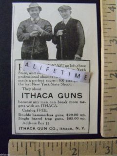   Ad Ithaca Gun Co New York Henry Pendergast Neaf Apgar Shooters Prices
