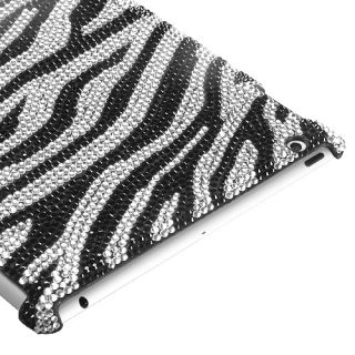 Apple The New iPad 2 3 Crystal Case Cover Black White Zebra Skin Smart 