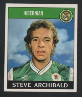 Panini Football 89 424 Hibernian Steve Archibald