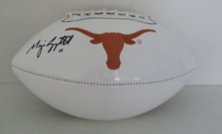 Major Applewhite Signed Texas Longhorn Logo Football JSA