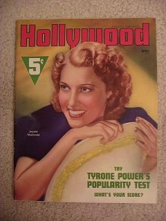 Hollywood April 38 Jeanette MacDonald Movie Magazine