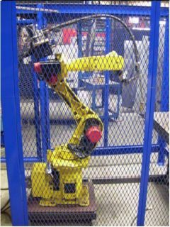 Fanuc Robot Arcmate 100i M6I RJ2 Welding Cell Lincoln 450 Arc Mate 