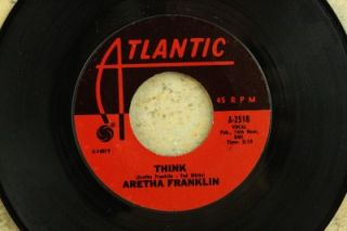 45 Record Aretha Franklin You Send Me & Think Atlantic Records A 2518