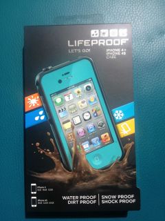   iPhone case 4/4S Teal/Aqua Case, This is 100% Life proof Brand! case