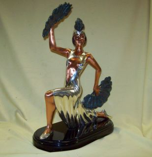 Signed DArgenta Sculpture Vintage Art Deco Figurine