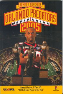 2005 Orlando Predators Arena Football Media Guide